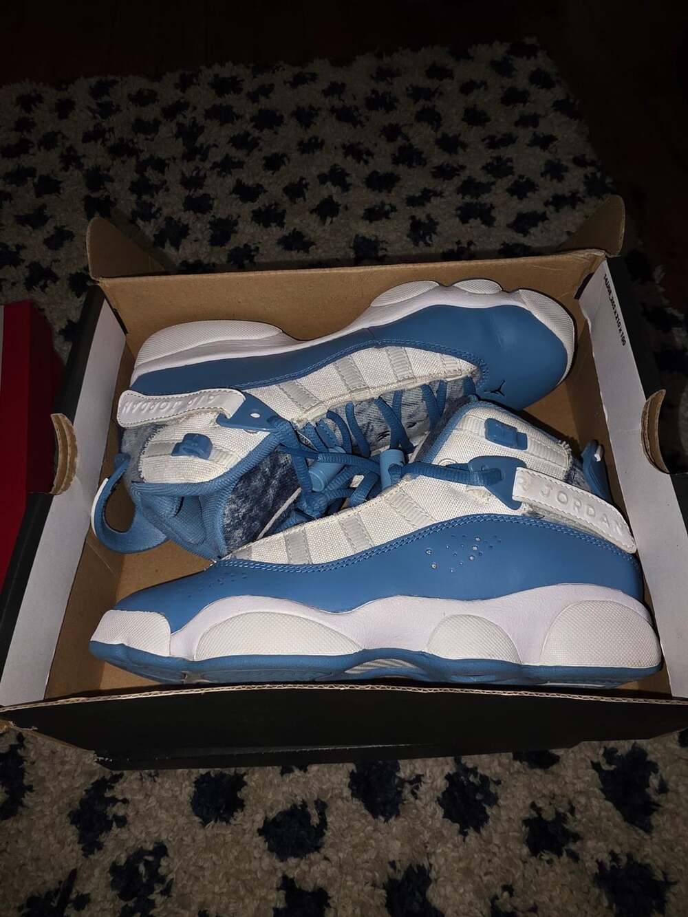 Jordan 6 Rings Denim White Dutch Blue Sneakers Shoes